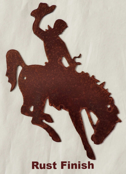 Cowboy metal wall art silhouette horseflymetal.com