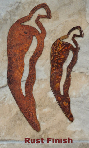 Metal Chili Pepper wall art. Chili Pepper wall hangings horseflymetalart.com