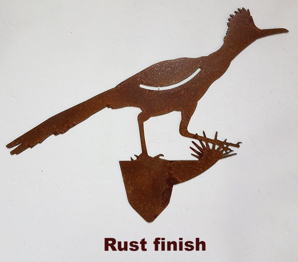 Roadrunner Bird metal wild Yard Art. metal Roadrunner Garden or Lawn art.