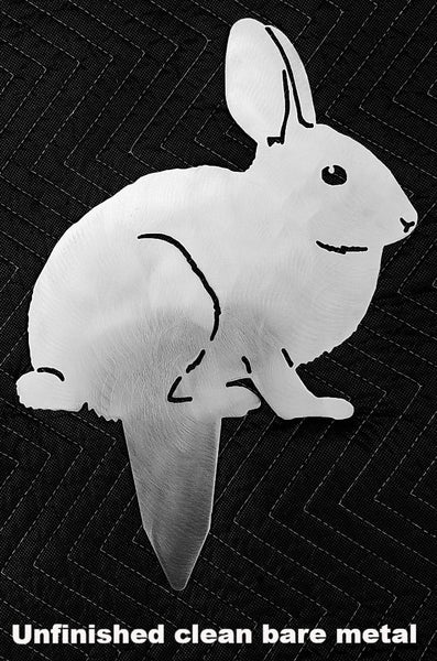 Rabbit metal Yard and Garden Art. Rabbit Yard Art