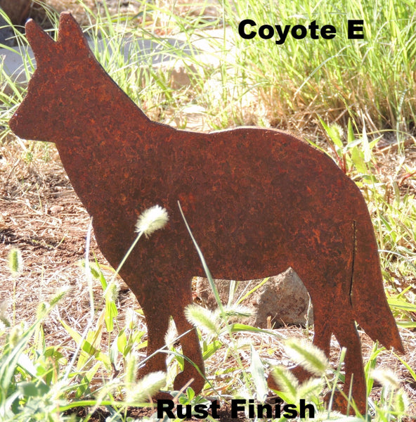Coyote Yard Art. Metal Coyote Silhouette