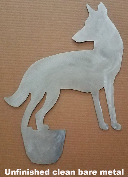 Cool Coyote metal Yard Art. Coyote Lawn and Garden Art.