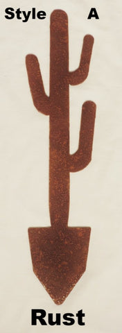 Metal Cactus garden art. Metal Cactus yard art. Metal Saguaro Cactus Lawn art