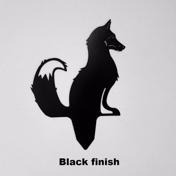 Fox yard or garden art. Fox Metal Lawn Art Silhouette