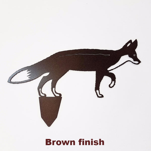 Fox Metal wildlife Garden or Yard Art. Fox metal Lawn art
