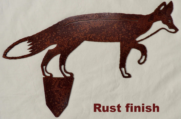 Fox Metal Garden or Yard Art. Fox metal Lawn art 