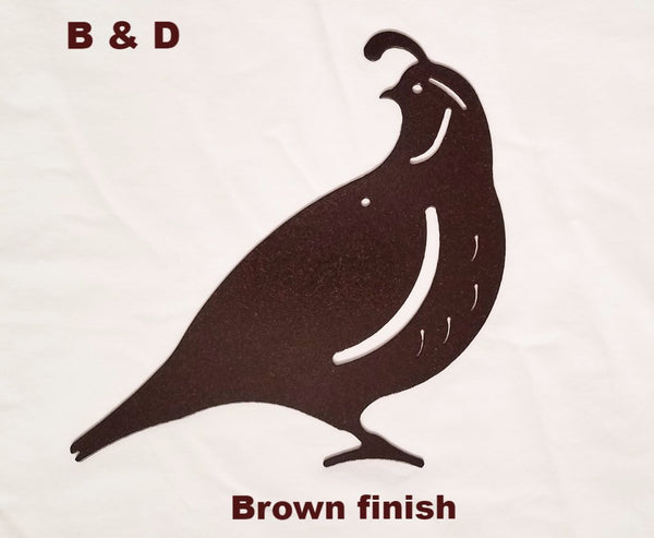 Metal Quail wall art