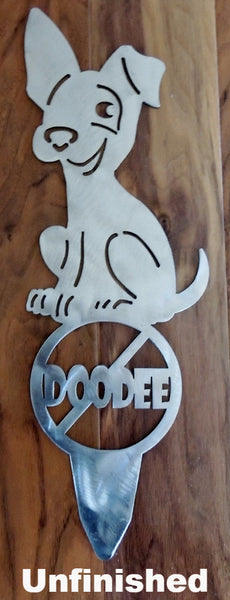 No Dog Poop metal Lawn Art. No Dog Poop Metal Yard Art