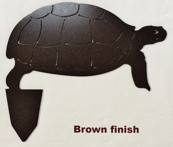 Turtle metal lawn art. Desert tortoise metal yard art