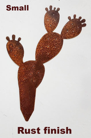 Prickly Pear Cactus Metal Lawn Art. Cactus Metal Yard Art Silhouettes