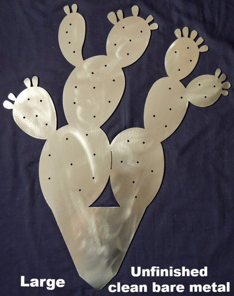 Prickly Pear Metal Cactus Garden Art. Cactus metal yard art