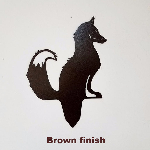 Fox Metal lawn Art Silhouette. Fox yard or lawn art 